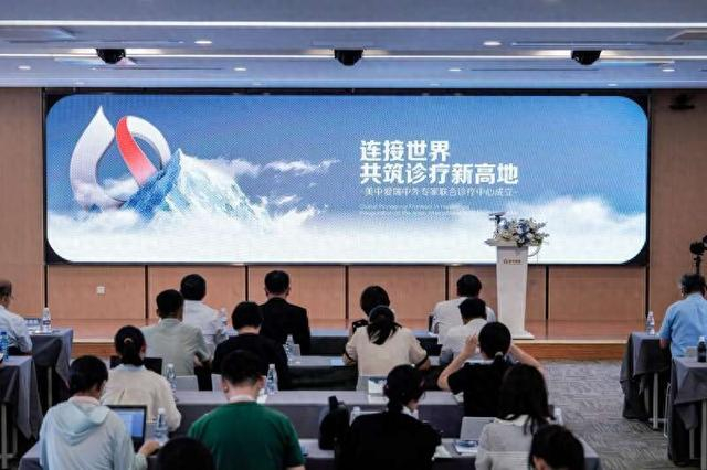 中外专家联合诊疗中心启动仪式现场。主办方供图。