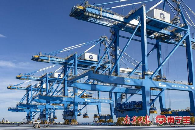 钦州自动化集装箱码头。 （广西壮族自治区港航发展中心供图）