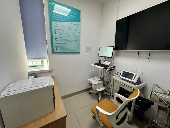 上海市黄浦区打浦桥社区医院肺功能室。图源/受访者