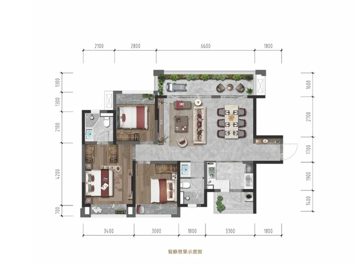 都江堰都江堰领地观江府在售98~116㎡房源 约7530-8969元/㎡|户型