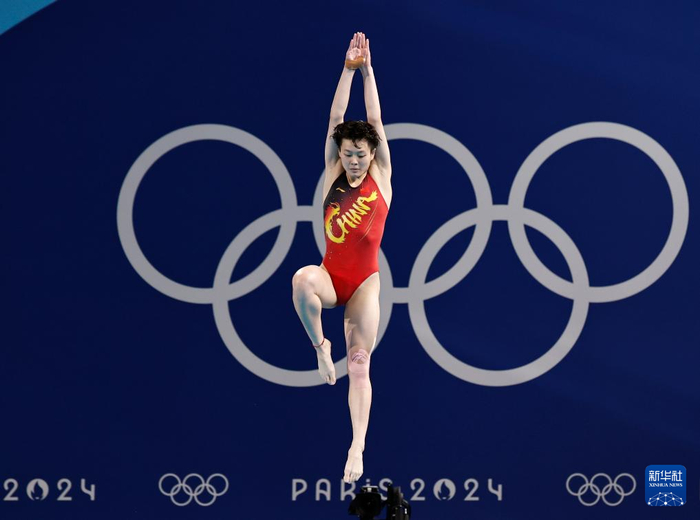 8月9日，中国选手陈艺文在比赛中。新华社记者 张玉薇 摄