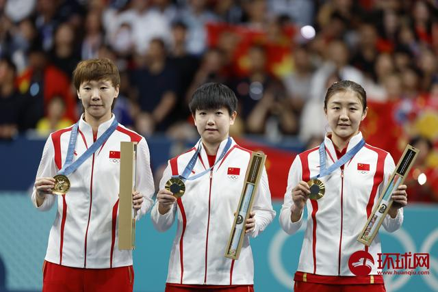 豪取奥运五连冠!中国队夺得巴黎奥运会乒乓球女子团体金牌