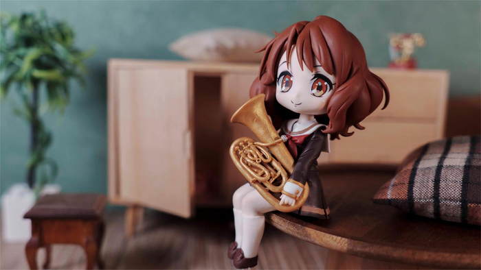 吹响!上低音号,当久美子化身q版粘土人