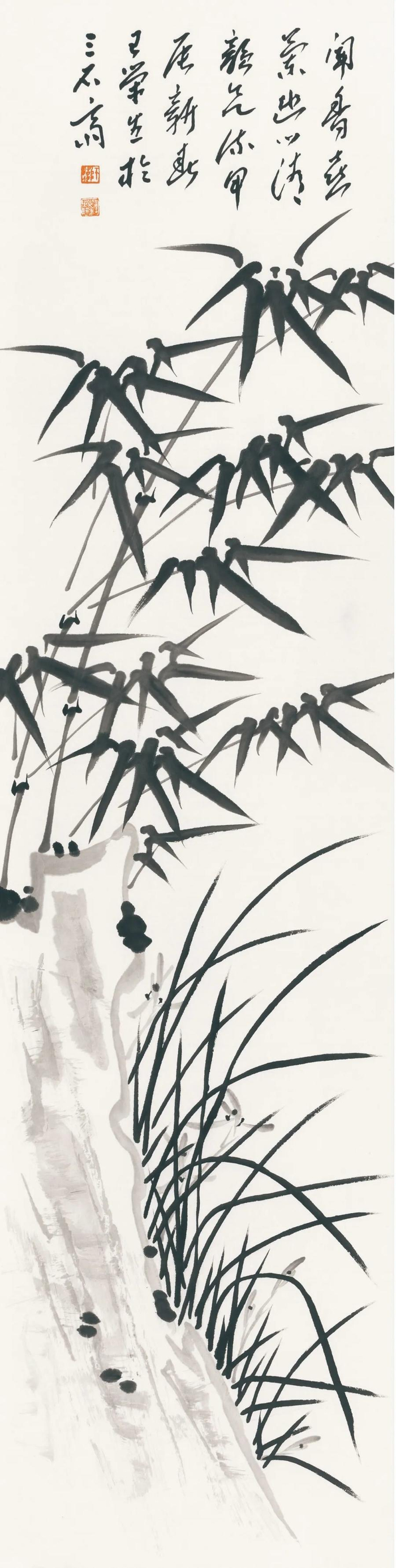 闻香喜兰幽,心清韵欲流王荣生先生是兰竹圣手,他的