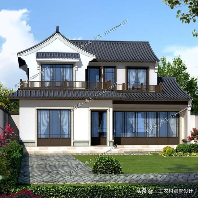 5款中式风农村别墅,享受如诗如画的田园生活|建筑|户型|设计_新浪新闻