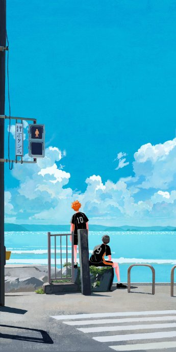 夏天结束了 青春bot 老师绘制的少年们的背影