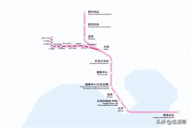 青岛地铁线路图 8号图片