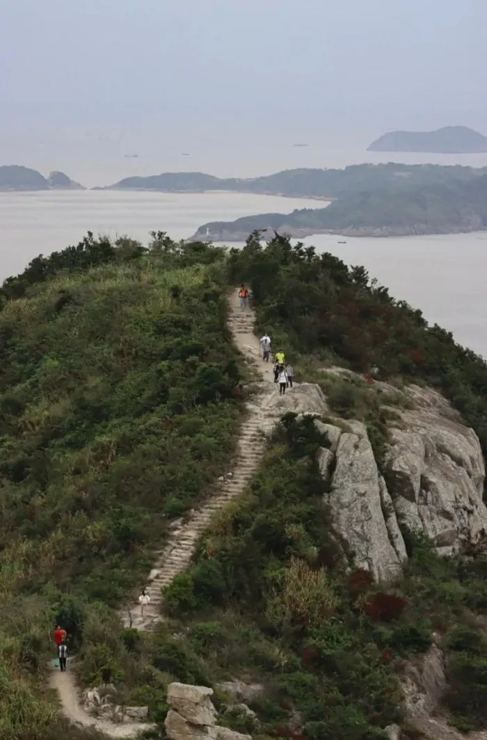 ▲松门沿海登山健身步道。图据网络