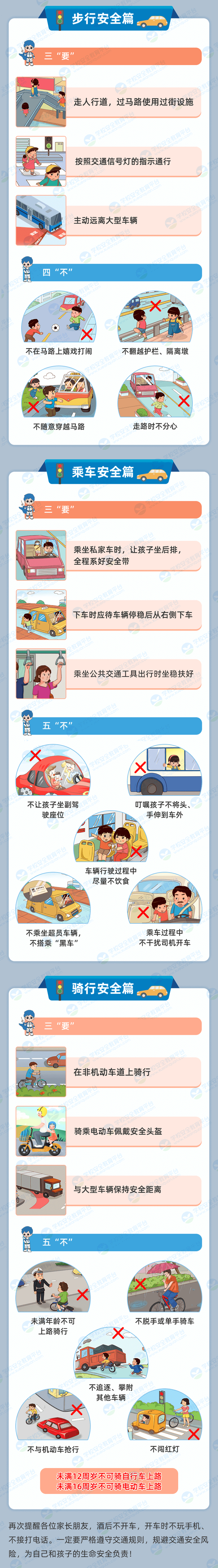 外出游玩,这些交通安全隐患一定要让孩子远离!