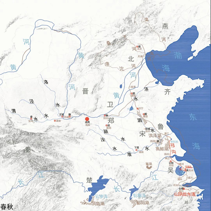 江苏泗洪县境)"通沟陈(今河南淮阳县,濒沙水入淮河),蔡(今河南上蔡县