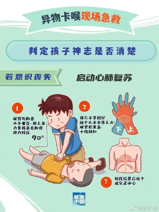 警惕儿童异物卡喉 家长必学!