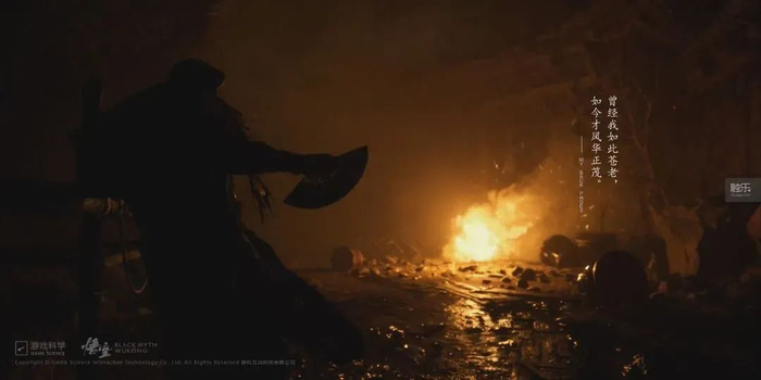 「海报」其实是一段视频，伴随着篝火燃烧哔哔啵啵的声音，镜头前的人摇着扇子，凝视着篝火