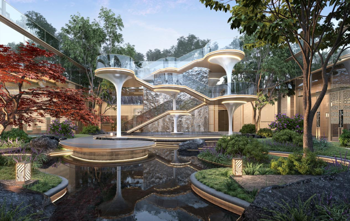 中建·云境园林示意图