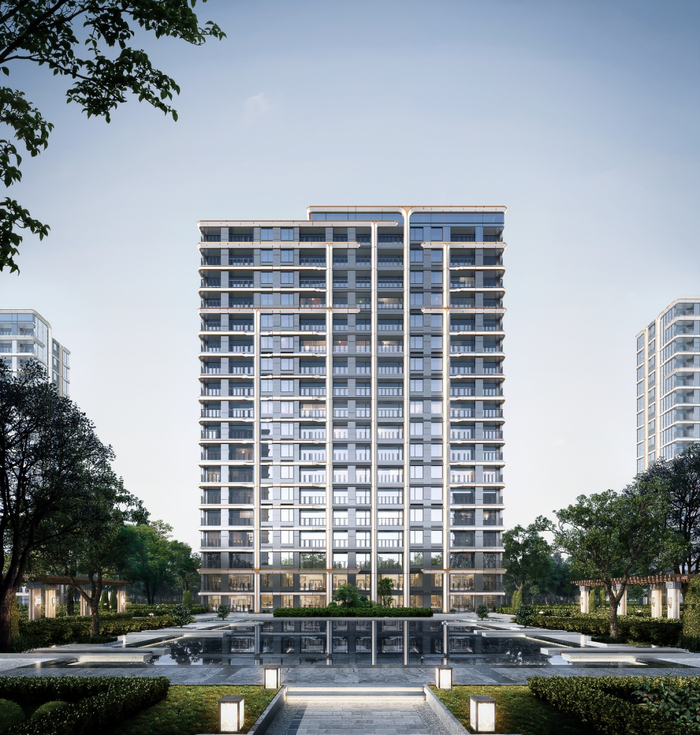 中建·云境外立面示意图