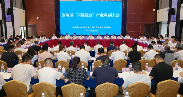 “四链融合”产业科创大会现场。何乾健 摄