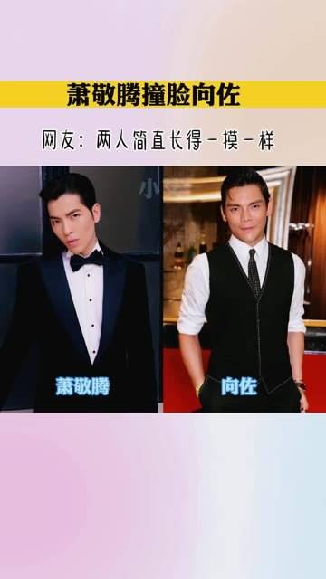 两人简直如同镜像一般相似 萧敬腾