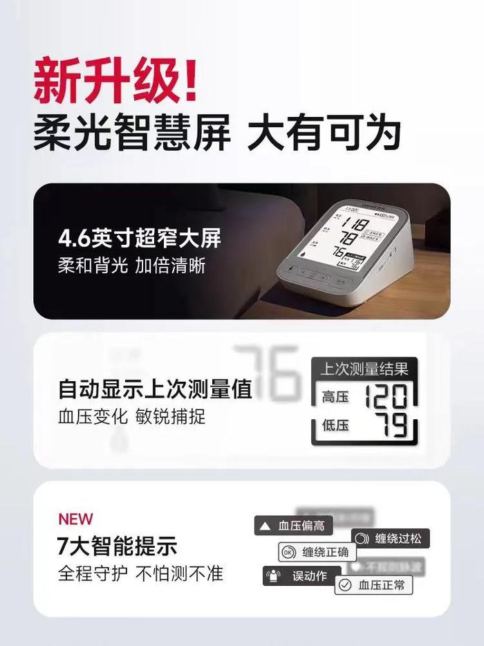 圖：某款家用醫療產品的宣傳圖，智能已是標配