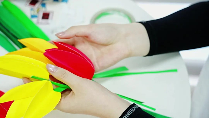 我嘉手工课|郁金香花篮