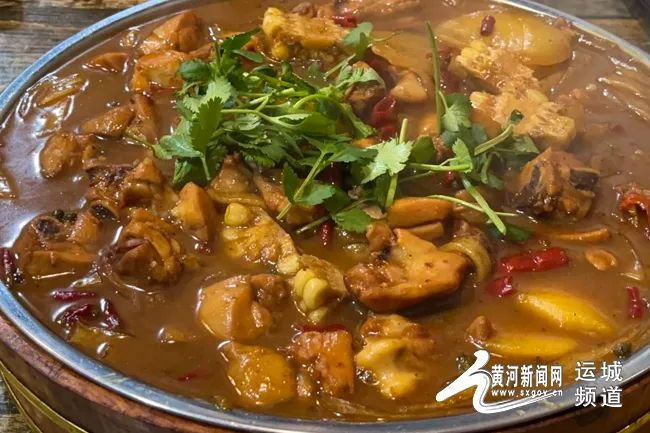 图为运城美食运城大盘鸡