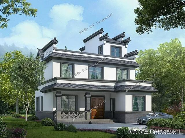 3款二层农村别墅,古色古香的中式风,配上院子完美了|建筑|中式|设计