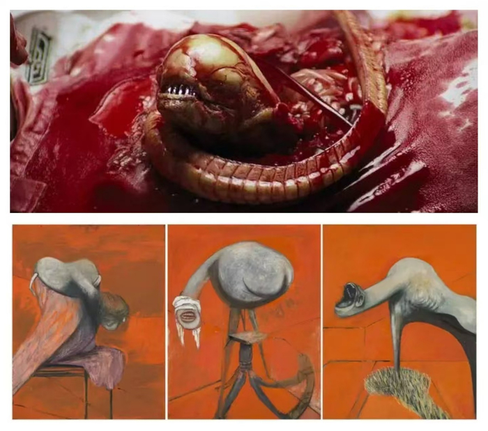 异形破胸体与培根的三联画