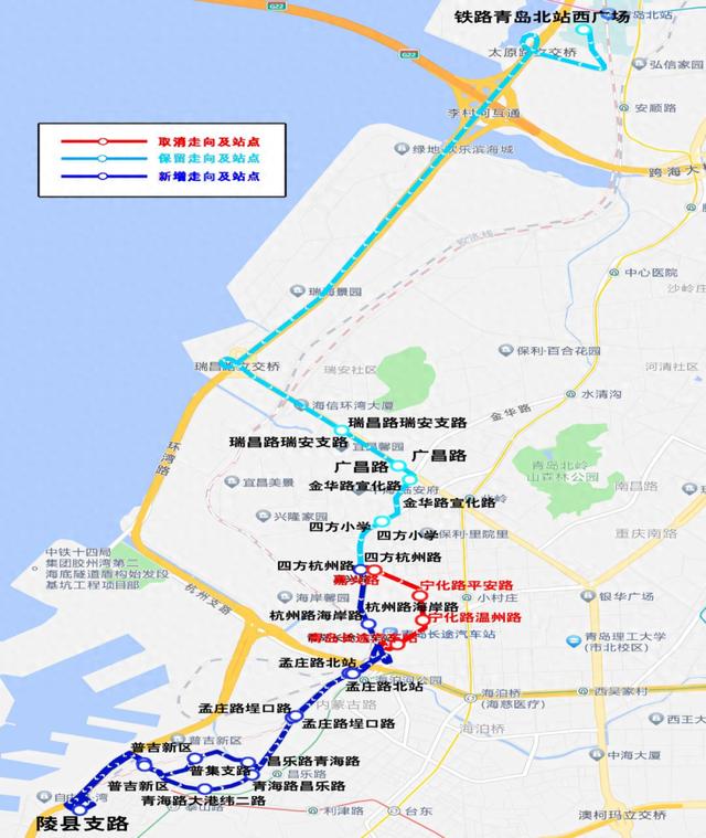 青岛604路线路图图片