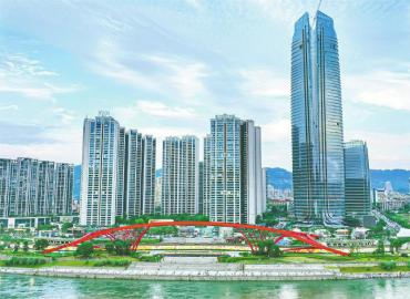 宜宾三江口中央商务区（CBD）。