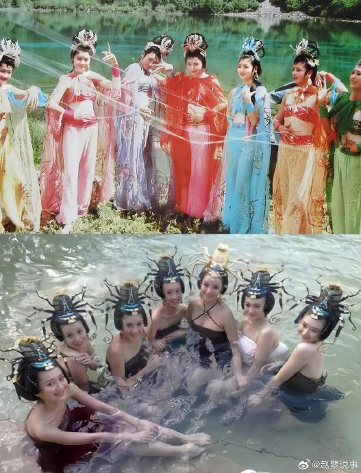 两版蜘蛛精对比,差距不是一般的大!《西游记》的女演员都很漂亮
