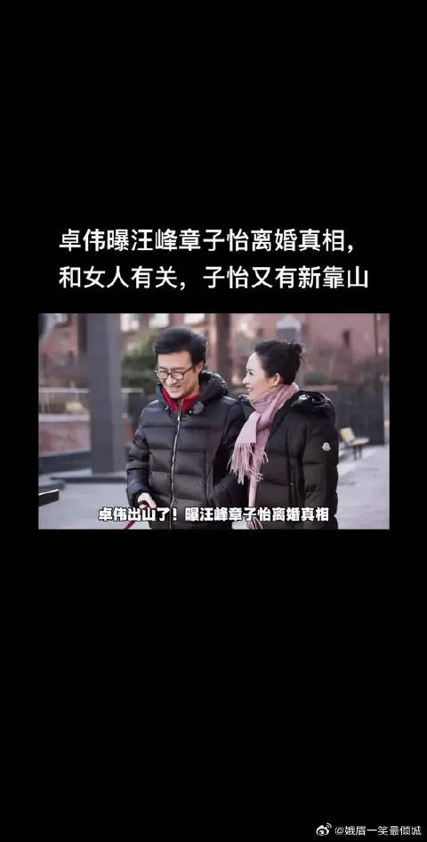 卓伟出山 曝汪峰章子怡离婚真相,和女人有关,子怡又有新靠山