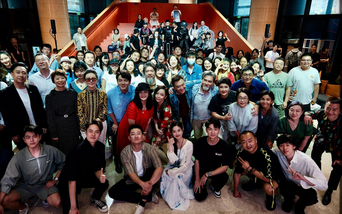 “话剧《鳄鱼》北京演出汇报分享会”在北京喜剧院举行。主办方供图