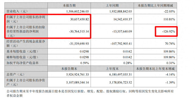 截图来自振东制药业绩报 