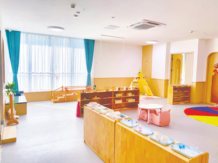     南宁市第二妇幼保健院滨湖托育园教室。 （黄云 摄）