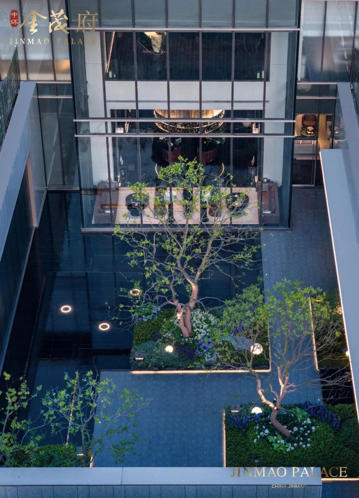 中环金茂府示范区实景图