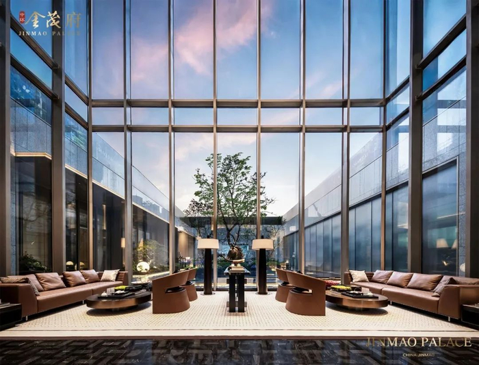 中环金茂府示范区实景图