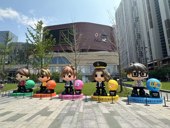太原万象城五月天Q版人偶 来源：受访者提供