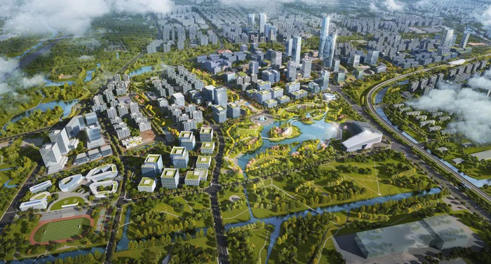 宝山南大板块效果图，来源上海宝山公众号