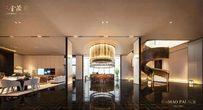 中环金茂府示范区实景图