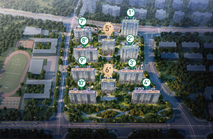 （中信泰富·玖著效果示意图）