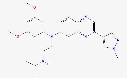 ▲Erdafitinib的分子结构式（图片来源：PubChem）