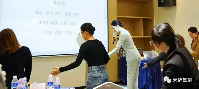 △天鹅驾到对司机进行岗前礼仪培训