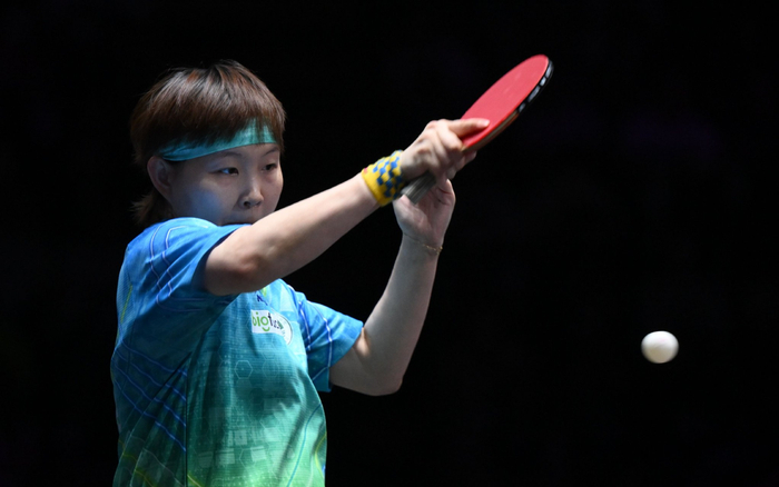 澳门冠军赛首轮，朱雨玲击败对手晋级。  图/新华社