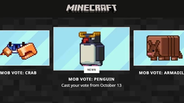 去年的生物分别是螃蟹、企鹅、犰狳