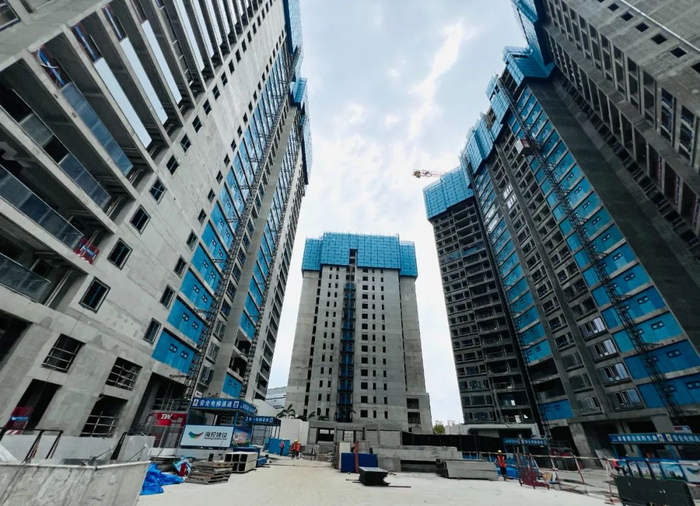 海控·豪庭铭苑项目已复工。陈标志/摄