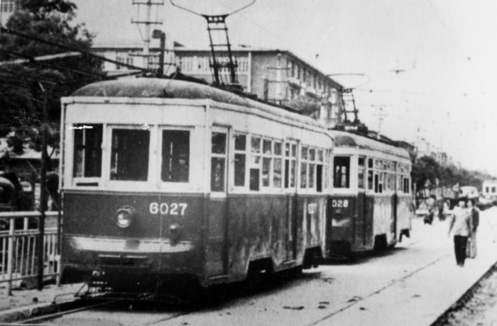 1924年，第一条有轨电车。图源：北京公交集团