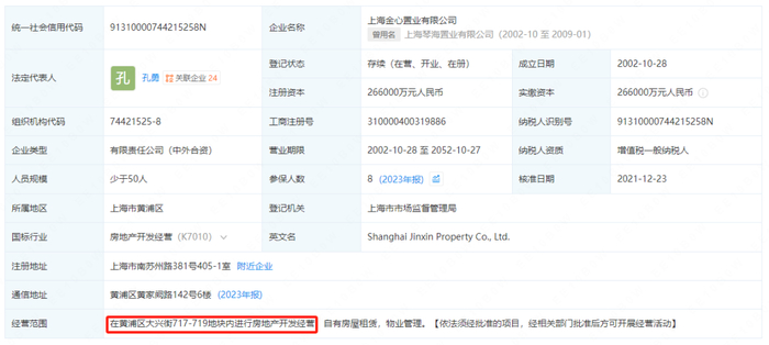大兴街717-719地块即是华府1号，信息来源：企查查