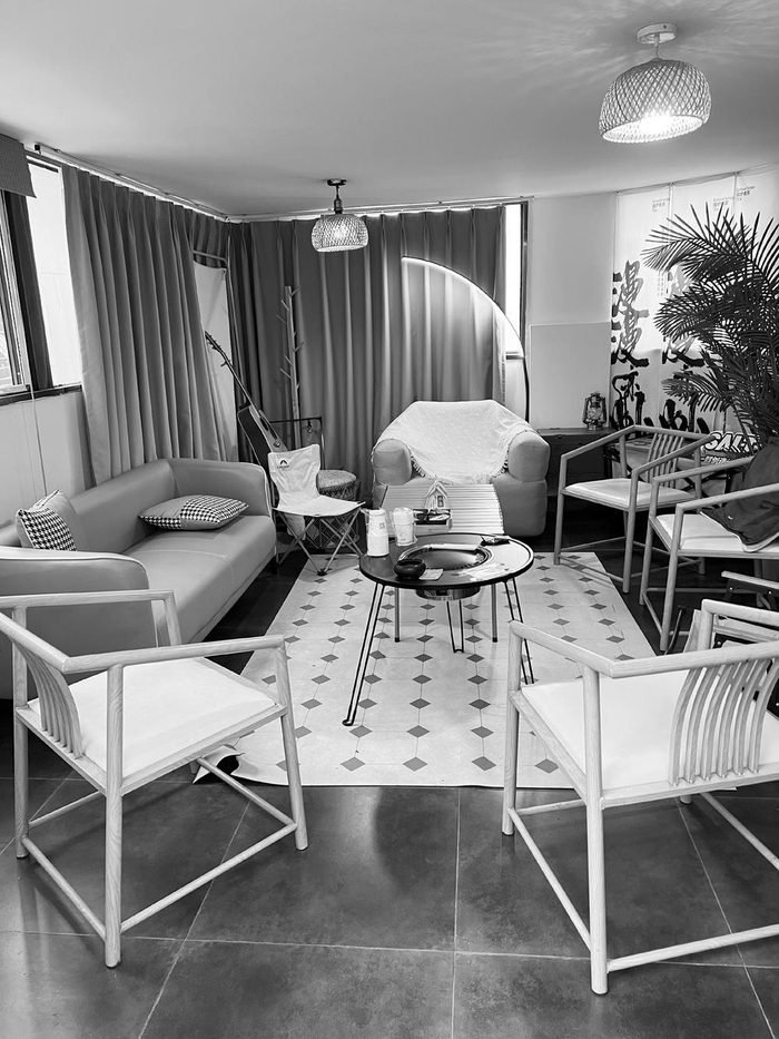 　　▲图为商家为自助茶室营造了温馨氛围。