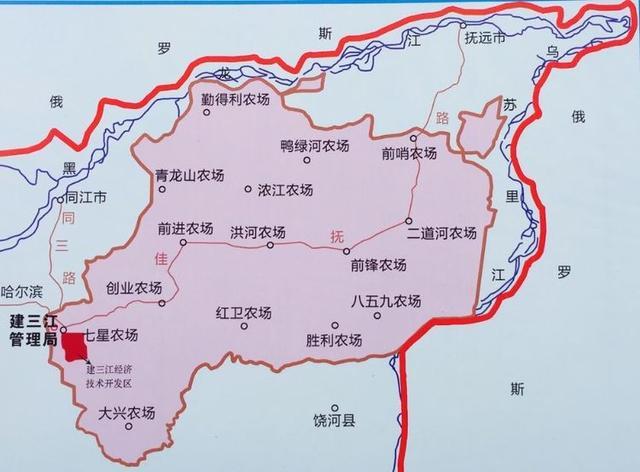 北大荒集团地图图片