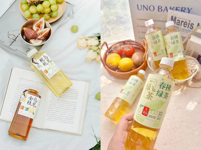 图片来源：小红书@果子熟了无糖茶；@高冷米猪猪