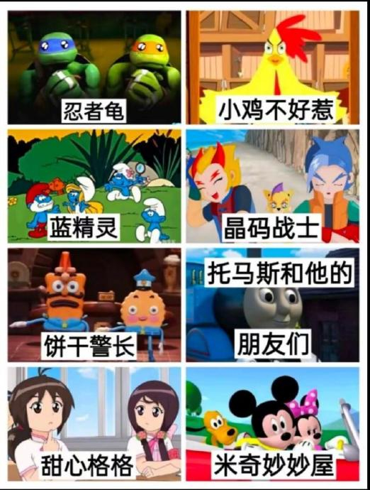 曾经少儿频道播过的240部动画片