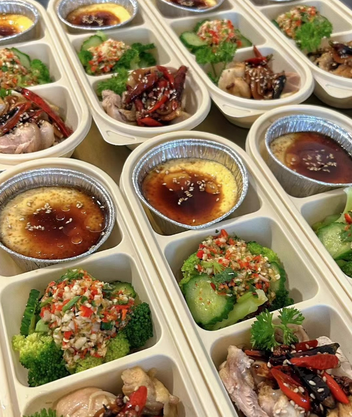 外卖“住家饭”菜品。受访者供图